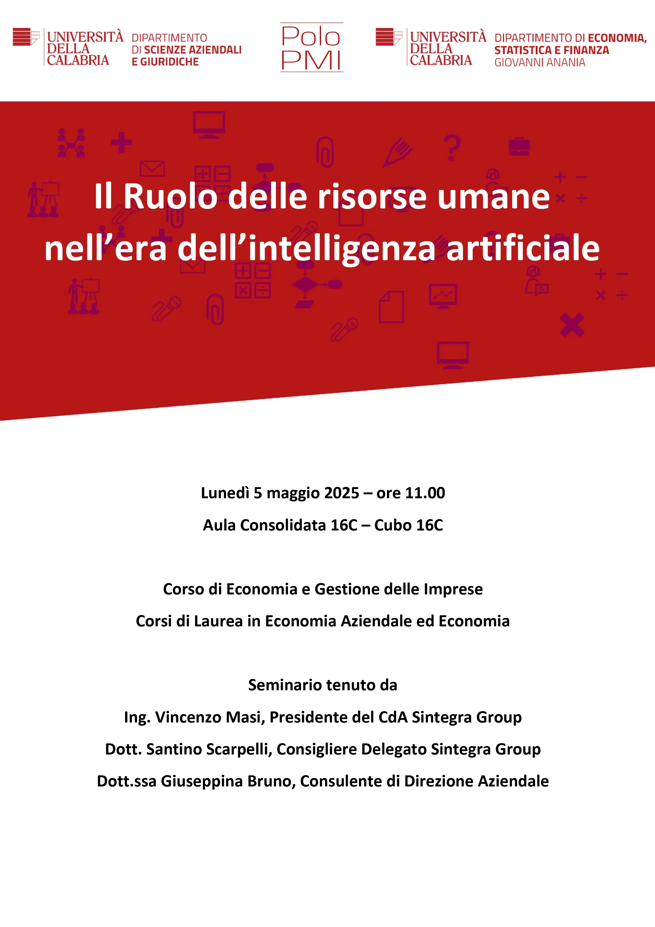 Il Ruolo delle risorse umane 
nell’era dell’intelligenza artificiale